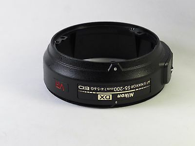 NIKON NIKKOR AF-S DX 55-200mm 4-5.6 G ED VR LENS REAR BACK NAME BARREL PART