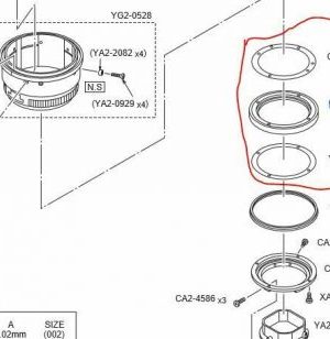 CANON EF 70-200 mm 2.8 L IS USM RING, FOCUS ADJUSTMENT CY1-2988-000 PART TEIL