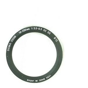 SIGMA ZOOM 18-200mm 1:3.5-6.3 DC OS CANON FRONT RING NAME PART REPAIR
